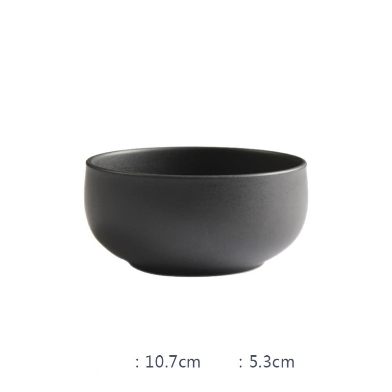 Nordic Ceramic Rice Bowl Steak Plate Deep Household Tableware Dish Set