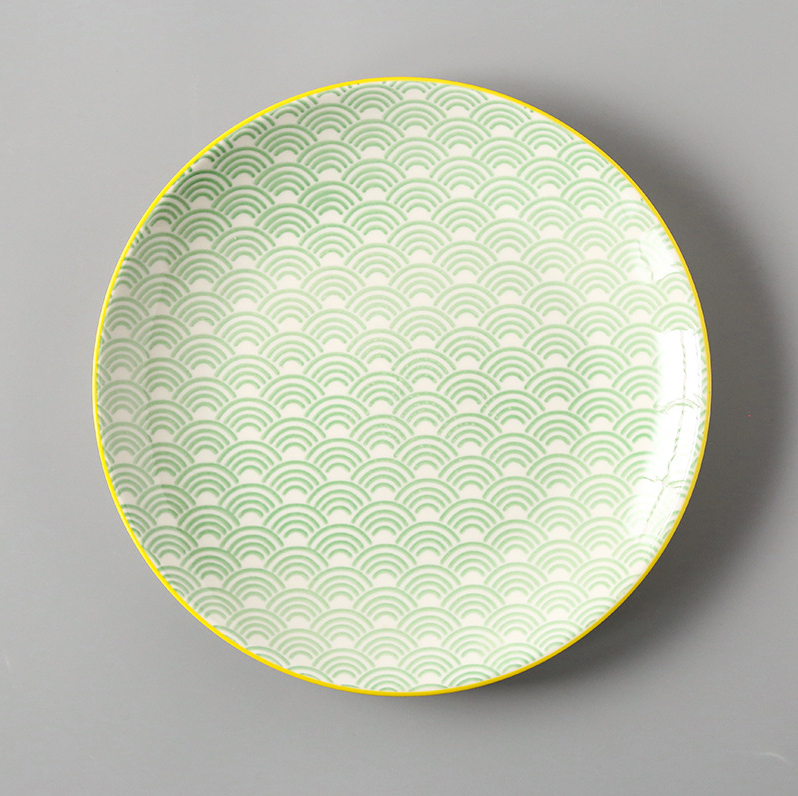 Creative Japanese Ceramic Dishes Dishes Dishes Large Flat Rice Dishes
