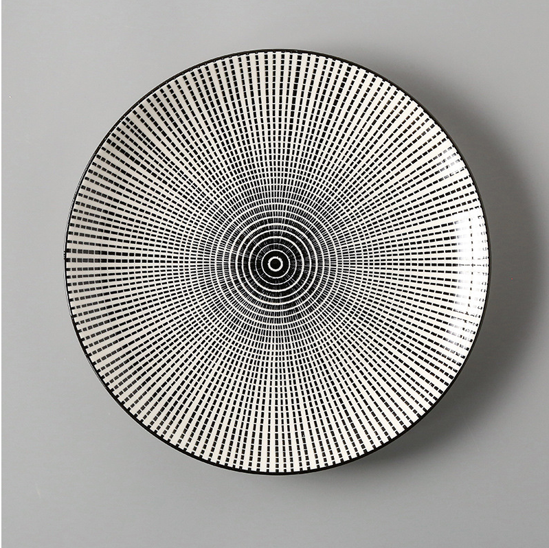 Creative Japanese Ceramic Dishes Dishes Dishes Large Flat Rice Dishes