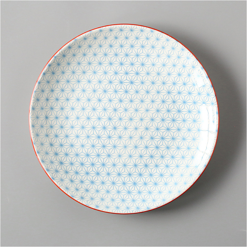 Creative Japanese Ceramic Dishes Dishes Dishes Large Flat Rice Dishes