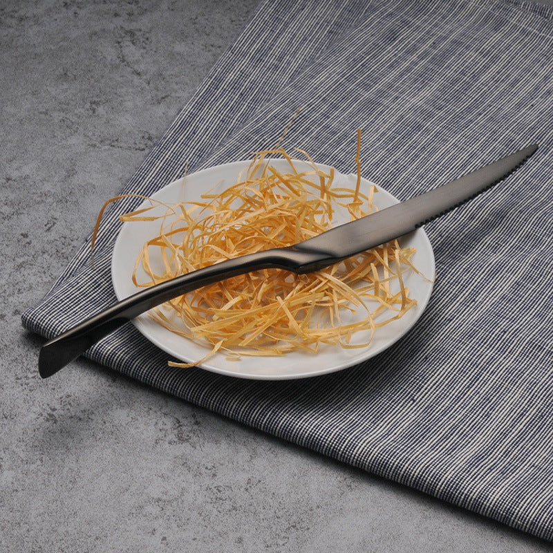 Cutlery Cutlery Stainless Steel Western Tableware Titanium Plated Black Gold