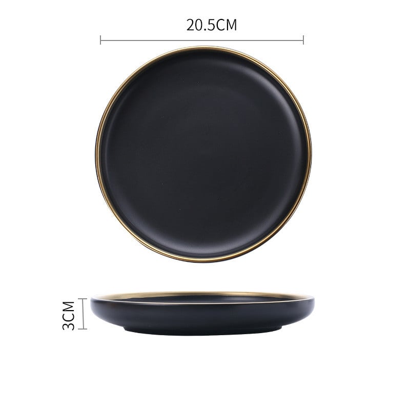 Big Soup Bowl Rice Bowl About Household Ceramic Plate