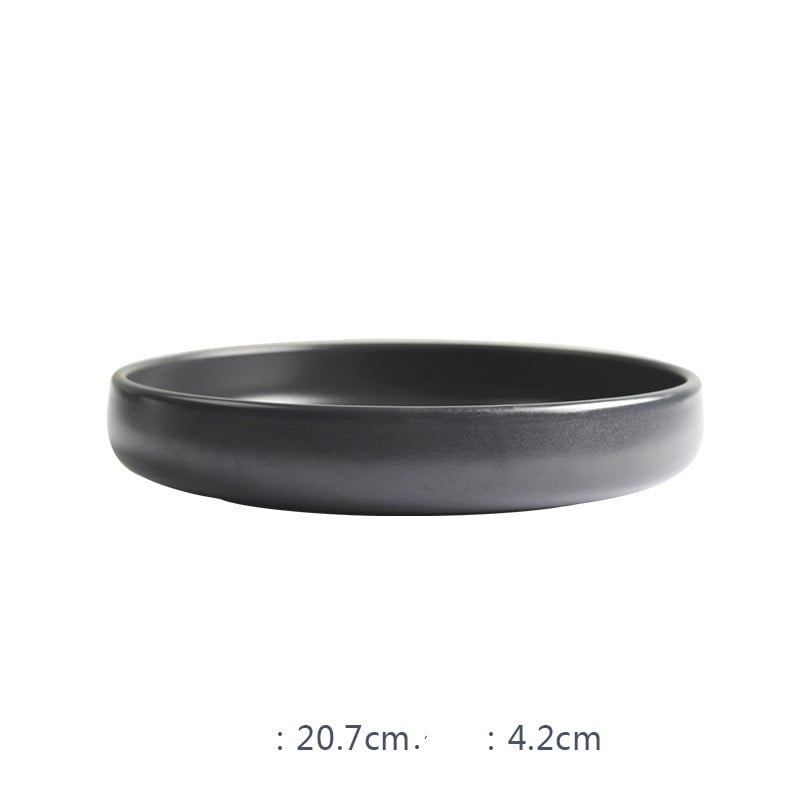 Nordic Ceramic Rice Bowl Steak Plate Deep Household Tableware Dish Set