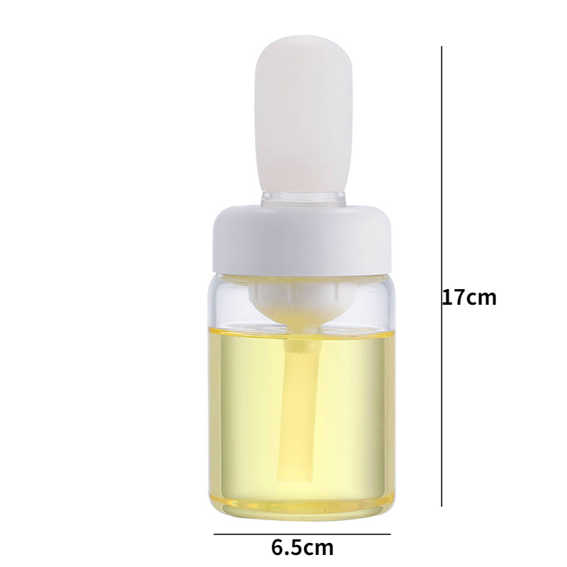 Glass Silicone Oil Bottle With Brush