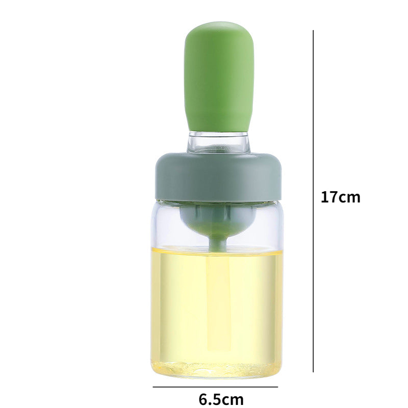 Glass Silicone Oil Bottle With Brush