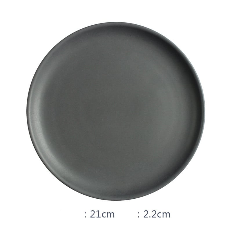 Nordic Ceramic Rice Bowl Steak Plate Deep Household Tableware Dish Set