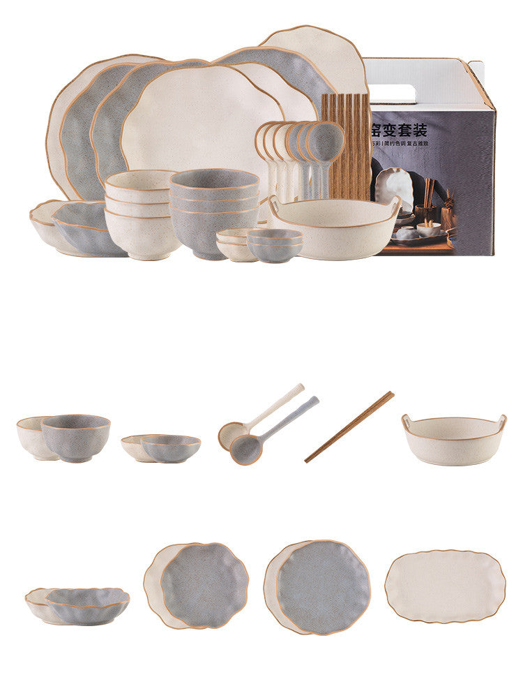 New Creative Luxury Dishes Set High Sense Of Home Use