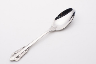 European-Style Tableware Palace Retro Carved Steak Cutlery Spoon Coffee Small Spoon Dessert Spoon Hotel Cutlery Spoon Set