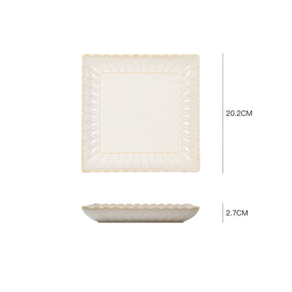 Nordic ceramic dishes dishes home dishes creative network red style steak Western plate breakfast tableware Qiong Yi