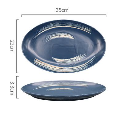 Japanese Restaurant Hand-Painted Underglaze Creative Ceramic Household Tableware