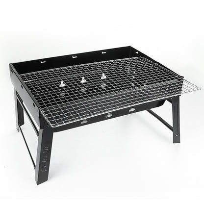 Stainless Steel Folding Barbecue Grill Charcoal Grill Korean Skewers Grill
