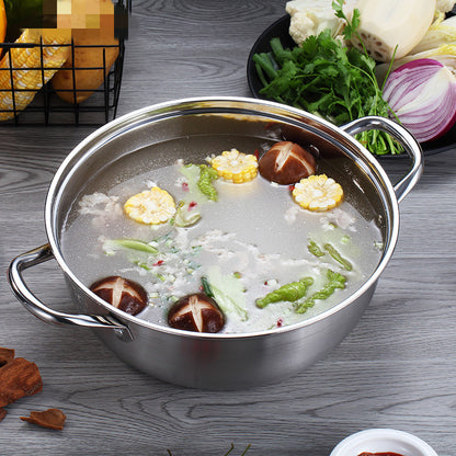 Stainless steel two-flavor mandarin duck pot