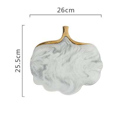 Marble pattern jewelry plate