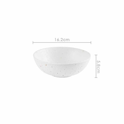 Porcelain Ceramic Bowl Dinner Plate Spoon Tableware
