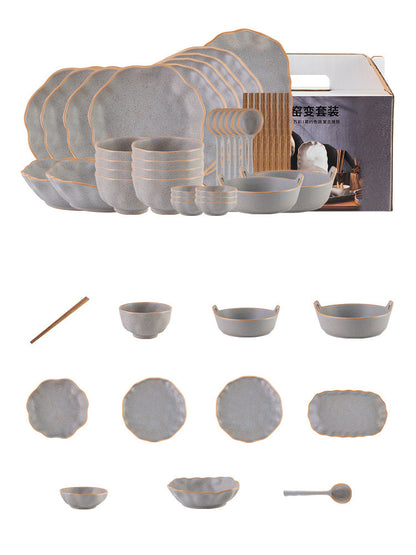 New Creative Luxury Dishes Set High Sense Of Home Use