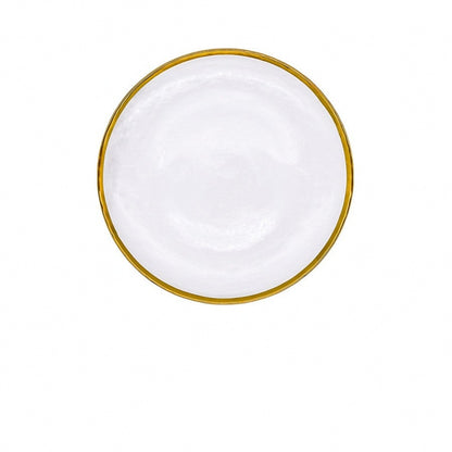 Rainbow Ion Plated Hammer Pattern Glass Plate Bowl Fruit Plate Bowl Set